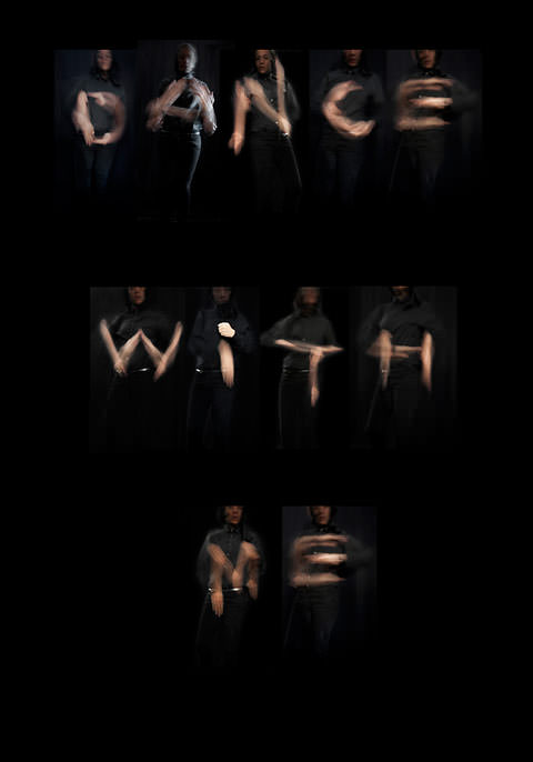 The Entire Alphabet Created with Long Exposure Photos of Hand Waving 