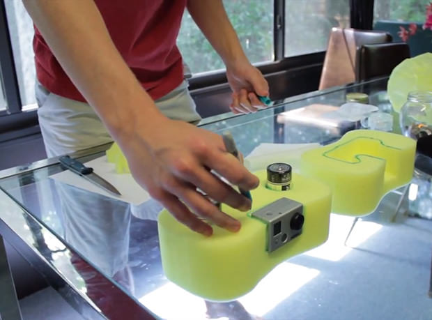 Make a DIY Dashboard Camera Mount for $  10 Using a Car Sponge sponge2 mini