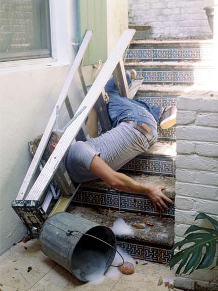 Photographs of People Crammed into Uncomfortable Spaces 