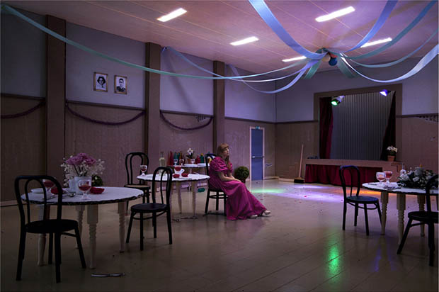 Photographs of Real People Living Inside Tiny Cardboard Box Dioramas 