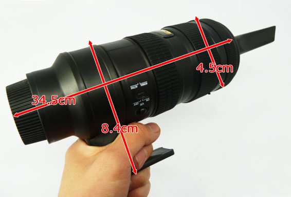 Portable Vacuum Cleaner in the Shape of a Nikon 70 200mm Lens carduster3