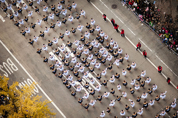 Macys Thanksgiving Day Parade in NYC, Photographed From High Above a3n8m
