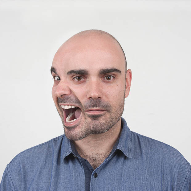 Creepy Portraits Show Subjects with One Head, Two Faces, and Three Eyes facade 3