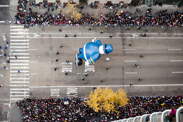 Macys Thanksgiving Day Parade in NYC, Photographed From High Above H6095
