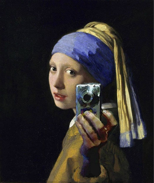 Famous Photographs Turned Into Arms Length Self Portraits girlpearl