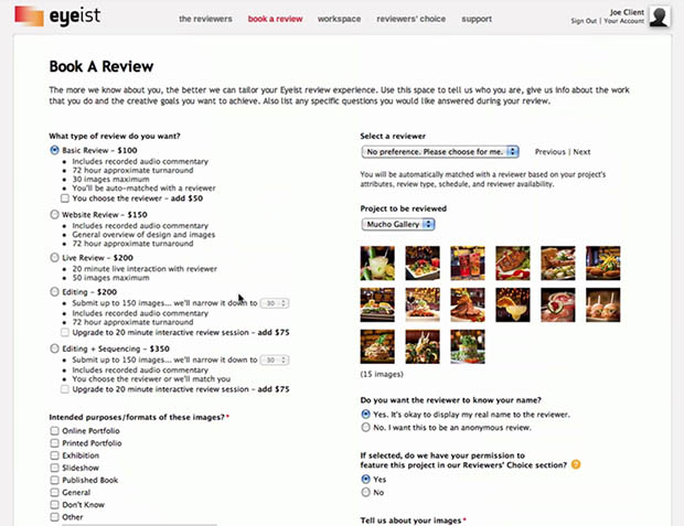 Eyeist Brings Professional Photo Portfolio Reviews to the Masses eyeist2