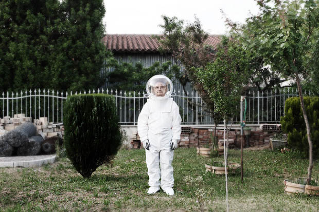 Portraits of People Wearing Space Suits in Not So Alien Locations spacesuit 7