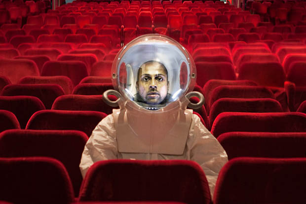 Portraits of People Wearing Space Suits in Not So Alien Locations spacesuit 11