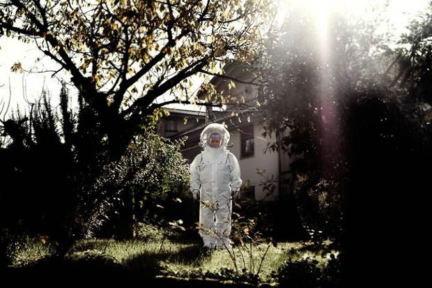 Portraits of People Wearing Space Suits in Not So Alien Locations spacesuit 12