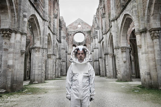 Portraits of People Wearing Space Suits in Not So Alien Locations spacesuit 2