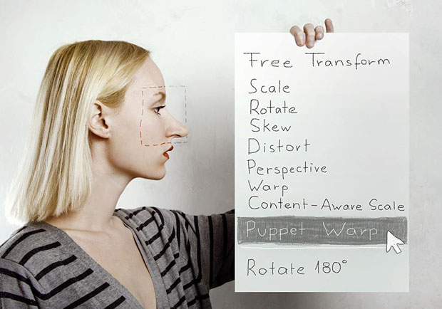Photos Imagining How Photoshop Tools Would Be Used as Beauty Products photoshopreallife.jpg 3