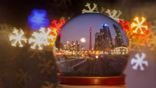 A Time Lapse Of Canada And England As Seen Through A Snow Globe