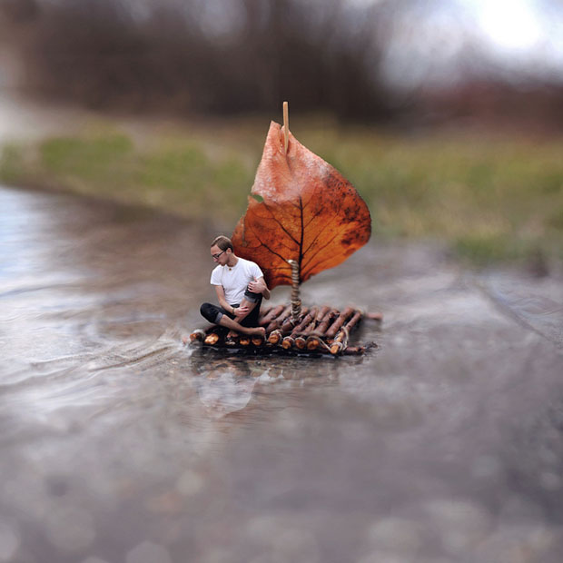 Surreal Photoshopped Self-Portraits of Life in a Miniature World | The