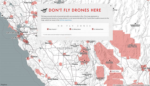 This Interactive Map Shows Where You Can’t Fly Drones For Aerial ...